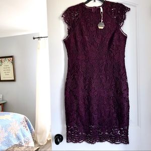 PINKBLUSH Purple Fitted Dress